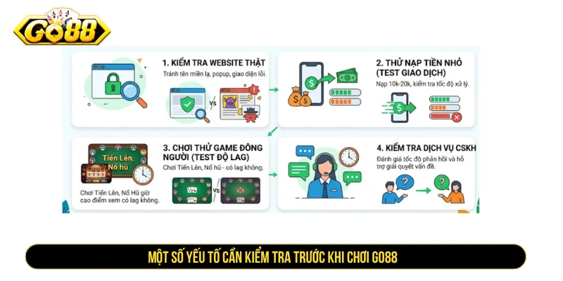 GO88 - Cổng Game Go88 Chính Thức, Link Tải Mới Nhất Một số yếu tố cần kiểm tra trước khi chơi GO88